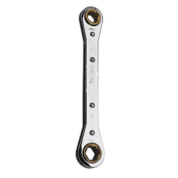 Ratcheting Box Wrench, Head Size 19x21mm, Proto, Mfr#: J1187M-A