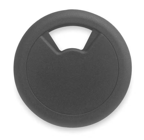Grommet, Desk, 3 1/8 In Dia, 1 1/8 In H, Blk, Master Caster, Mfr#: 00203