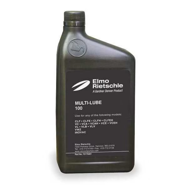 Vacuum Pump Oil, Mineral, Quart, ISO 46, Elmo Rietschle, Mfr#: 75175010