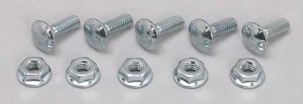Screw And Flange Nut, Electro Zinc, PK50, Cablofil, Mfr#: EZBN1/4EZ