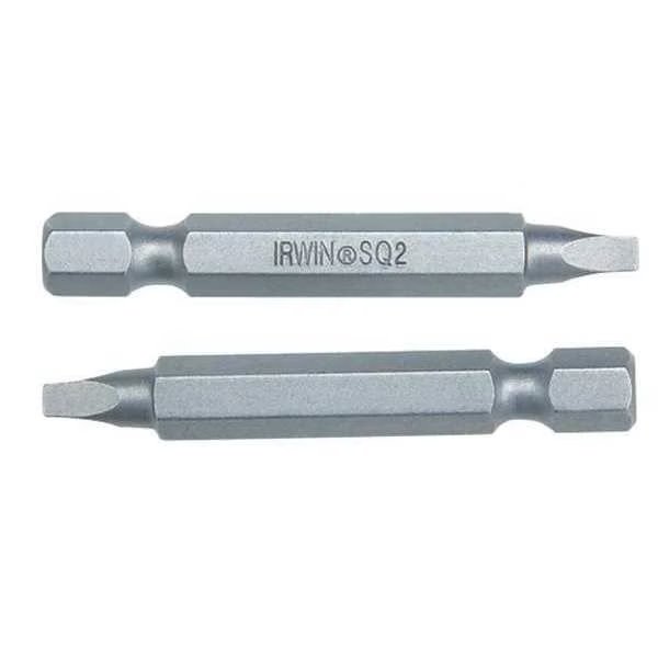 Insert Bit, Power, Sgl End, Hex Shank, PK2, Irwin, Mfr#: IWAF22SQ32