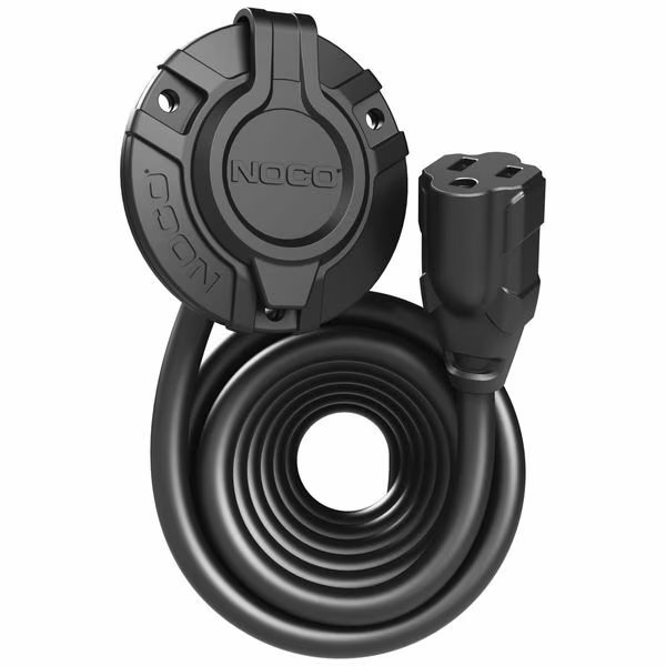 AC Port Plug, 12 ft L, Black, Noco, Mfr#: GCP1EX