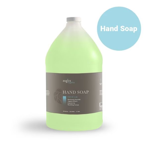 Organics Hand Soap, Fresh Air, 1 gallon, Zogics, Mfr#: OHSFA128-Single