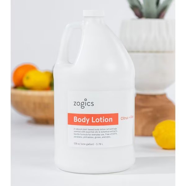 Hydrating Body Lotion, Citrus and Aloe, 1 gallon, Zogics, Mfr#: BLCA128-Single