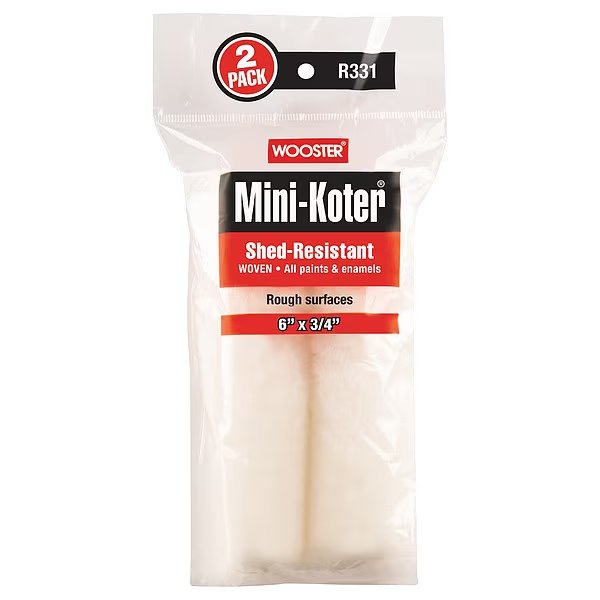 Woven Paint Roller Cover, Rough, 6" L, Wooster, Mfr#: R331-6