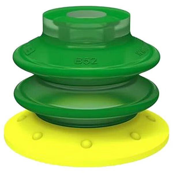 Vacuum Cup, PUR, Yellow, 1.54" dia., PK5, Piab, Mfr#: BX52P.4K.F