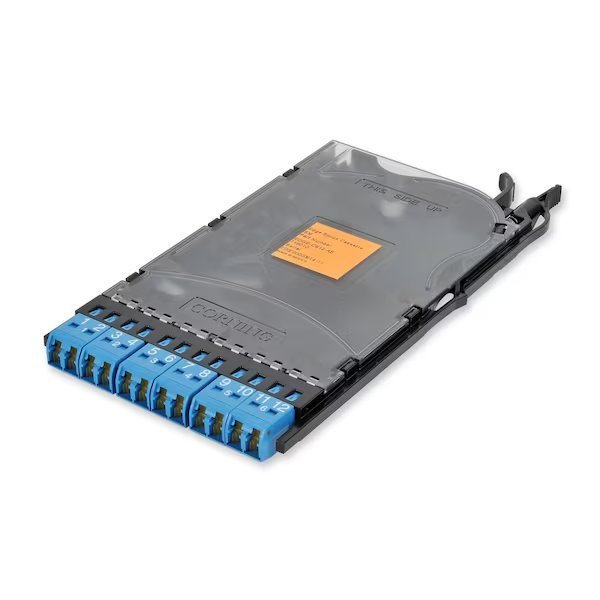 EDGE Field-Term Cassette 12 F, LC Duplex, Single-mode UPC, No Pigtail, Corning, Mfr#: EDGE-CS12-AE