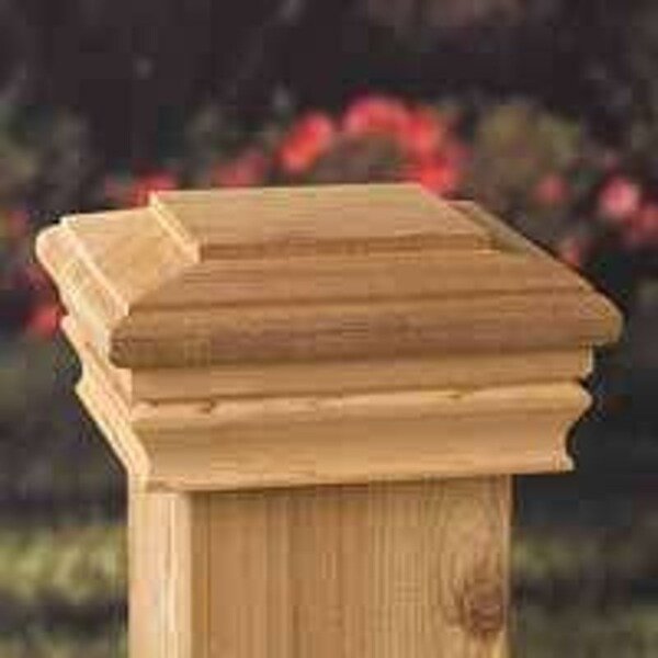 Maine Ornamental 72213 Post Cap, 3-1/2 x 3-1/2 in Post/Joist, 4 in L, 4 in W, Maine Ornamental, Mfr#: 72213