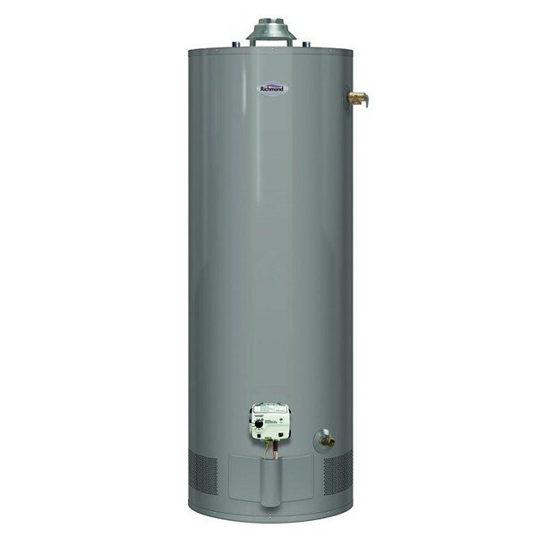 Essential Series Gas Water Heater, Natural Gas, 29 gal Tank, 52 gph, 32000 Btuhr BTU, Richmond, Mfr#: 6G30-32F3
