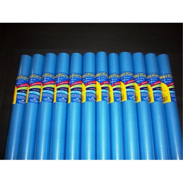 Fade Resistant Art Rolls Bright Blue 18 In. X 50 Ft. 12 Pack, 12PK, Riteco Raydiant, Mfr#: 80155