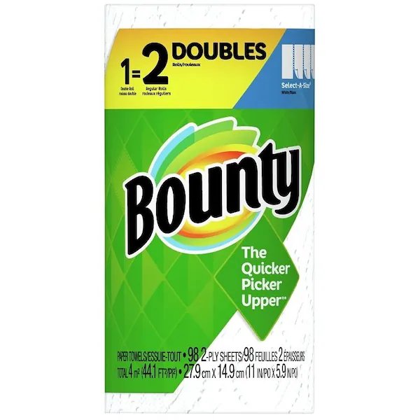 Double Roll Paper Towel, 2Ply, Bounty, Mfr#: 66539