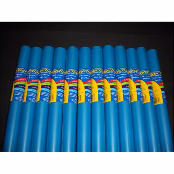 Fade Resistant Art Rolls Medium Blue 36 In. X 30 Ft. 12 Pack, 12PK, Riteco Raydiant, Mfr#: 80076