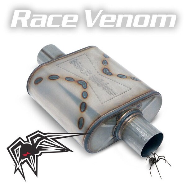 9" Length x 9" Width x 4" Height, Oval, Stainless Steel Case, Single 3" Center Inlet, Black Widow, Mfr#: BW0010-C