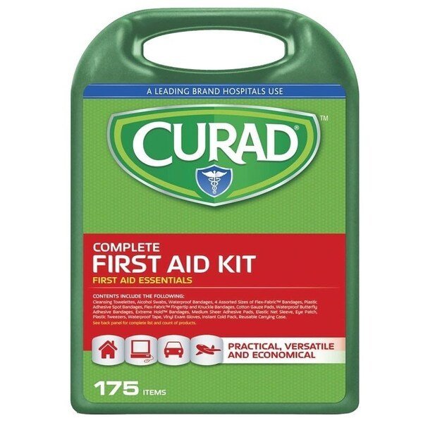 CURFAK300RB LatexFree Complete First Aid Kit, Curad, Mfr#: CURFAK300RBV1