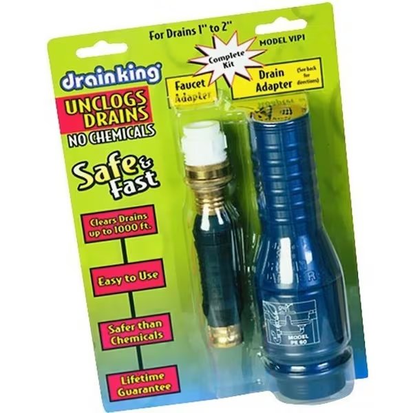 Drain King Drain Opener Kit, 1 to 2 in Drain, Gt Water Products, Mfr#: VIP1