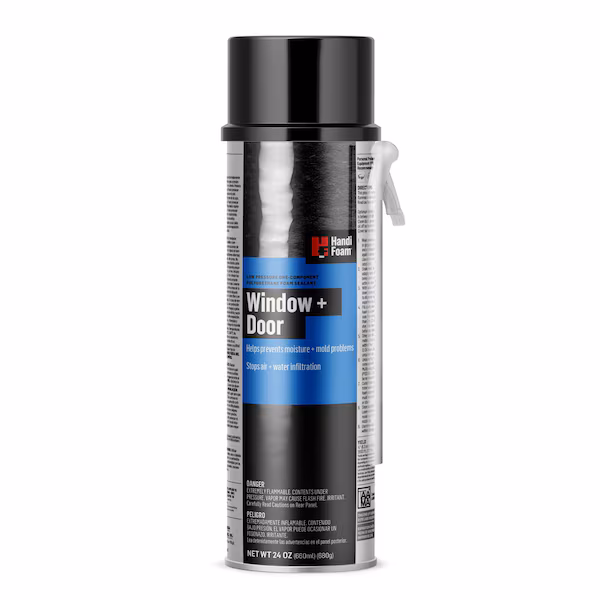 Spray Foam Sealant, 24 oz, Creme, Handi-Foam, Mfr#: P30271