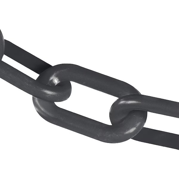 4-in #12, 102-mm x 25-ft Slate Gray Plastic Barrier Chain, Mr. Chain, Mfr#: 40057-25