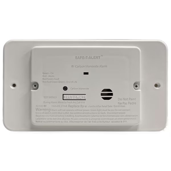 Flush Mount Detector Alerts To Leak With Beeping Without Digital Display 138 Volt DC White, Mti Industry, Mfr#: 62-542-WT-TR