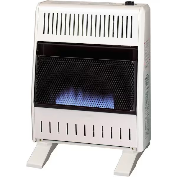 Liquid Propane Ventless Blue Flame Heater with Base Feet, 20,000 BTU, T-Stat Control, Procom Heating, Mfr#: ML200TBA-B