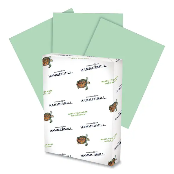 Colors Print Paper, 20 lb Bond Weight, 11 x 17, Green, 500PK