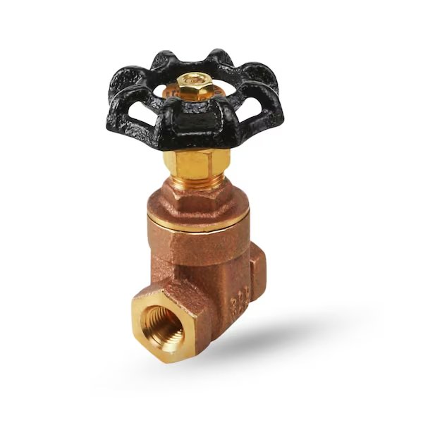 FIP Cast Brass Gate Valve 1/4", Everflow, Mfr#: 205T014-NL