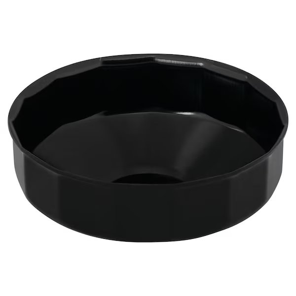 Fits Multiple Brands Of Oil Filters Cap Type 80 Millimeter Size 38 Drive Black Steel, Perform Tool, Mfr#: W54111