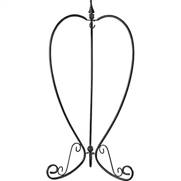 Hanging Planter, 373 in OAW, 93 in OAD, 2212 in OAH, Steel, Black, PowderCoated, Landscapers Select, Mfr#: JY-06