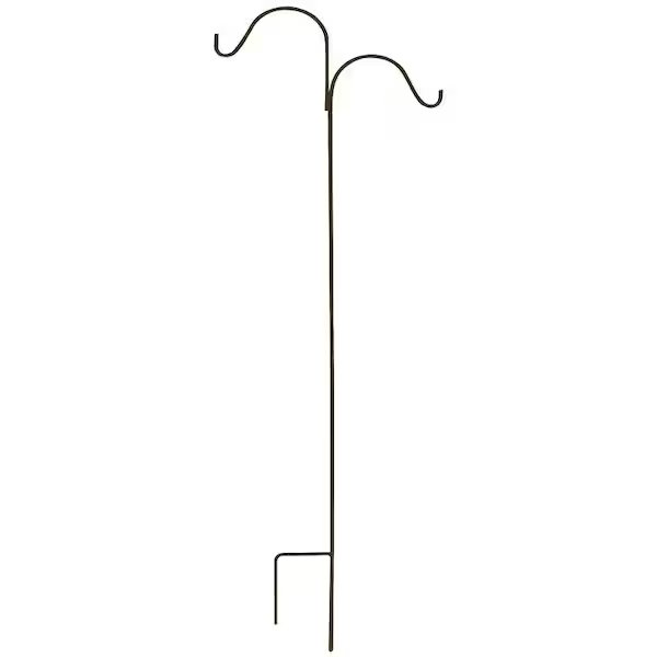 Shepherd Hook, 24 in L, 84 in H, Steel, Matte Hammertone Bronze, Landscapers Select, Mfr#: 5195714