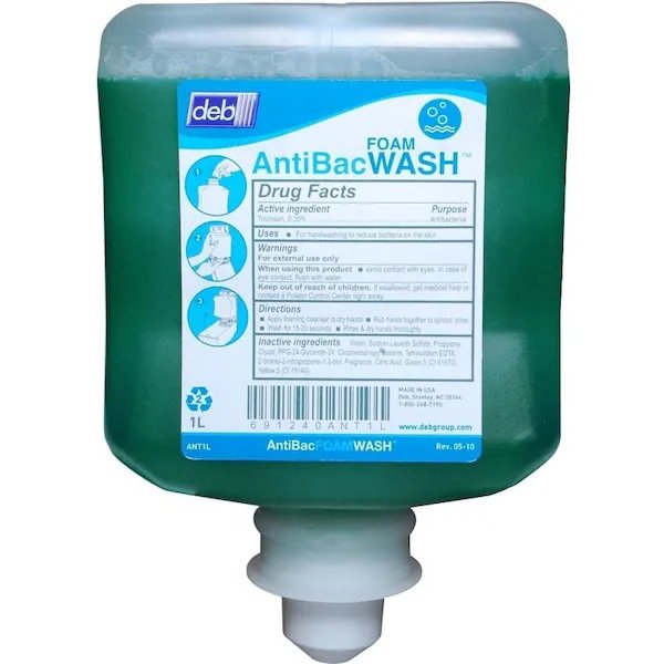 Hand Soap, Creamy Foam, Green, Pleasant, 1 L, North American Paper, Mfr#: ANT1L