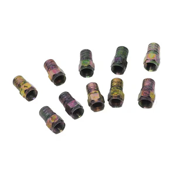 "F" Connector For Non-Plenum Grade Coaxial Cable, PK10, Crest Healthcare, Mfr#: 106479