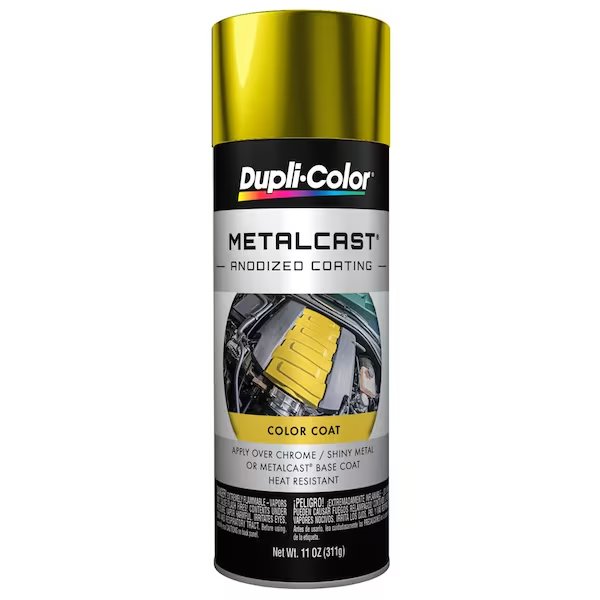 PAINT Heat Resistant To 500 Degree Fahrenheit; Anodized Yellow; Aerosol Can; 11 Ounce, Vht, Mfr#: MC202