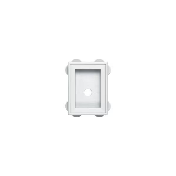 BUILDERS EDGE 130030003001 Mounting Block, 5 in W, White, Builders Edge, Mfr#: 130030003001