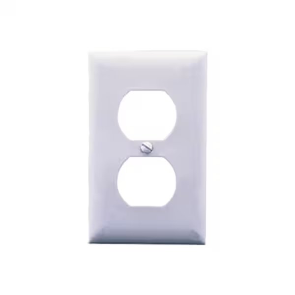 Duplex Receptacle, 1-Gang, Ivory, Border States Electronics, Mfr#: P8