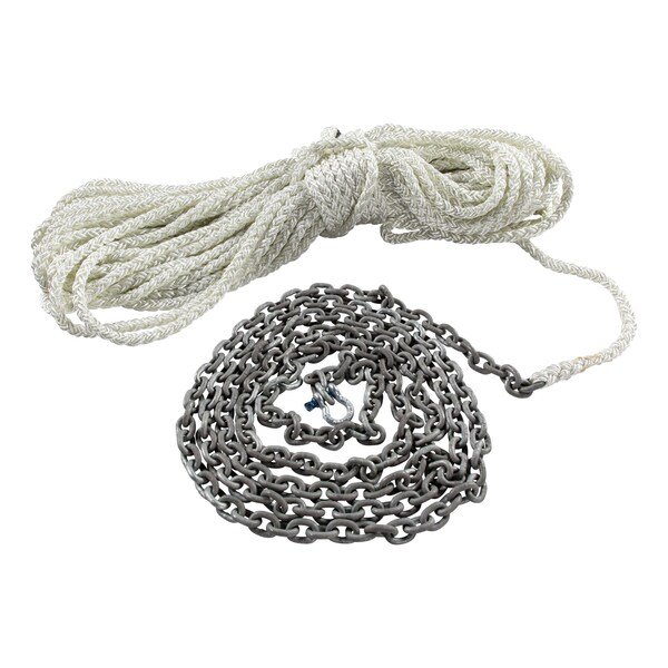 BOAT ANCHOR Eight Plaited 12 Inch Diameter x 200 Foot Length White Nylon With 14 Inch x 10 Foo, Lewmar, Mfr#: HM10HT200PX