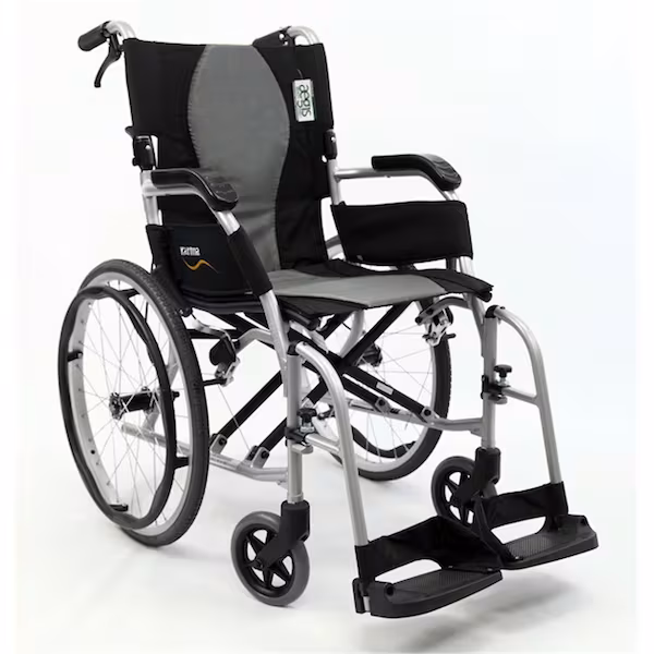 Ergo Flight 18 in. seat Ultra Lightweight Ergonomic Wheelchair with Quick Release Wheels, Karman Healthcare, Mfr#: S-2512Q18SS
