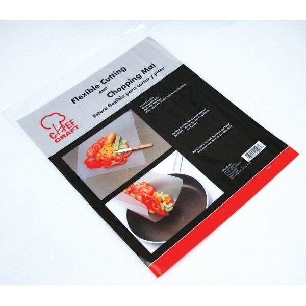 Cutting Sheet, 15 in L, 12 in W, Plastic, Chef Craft, Mfr#: 21296