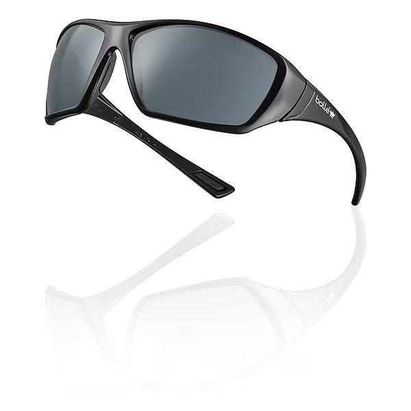 Not Applicable, Safety Glasses, Smoke Lens, Black Frame, Full-Frame