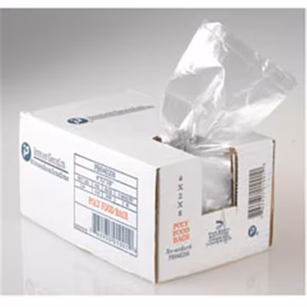 Poly Bag 4 in. W x 2 in. G x 8 in. L, Inteplast Group, Mfr#: IBS PB040208