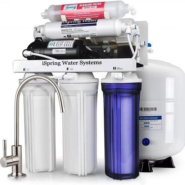 Alkaline Reverse Osmosis System with Pump, Ispring, Mfr#: RCC7P-AK