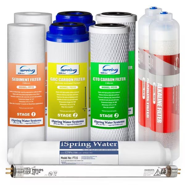 1 Year Replacement Filter Cartridge Set For RO system 10PK, Ispring, Mfr#: F10KU