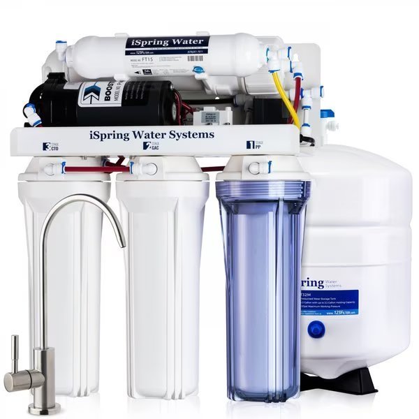 75 GPD RO System with Pump, Ispring, Mfr#: RCC7P